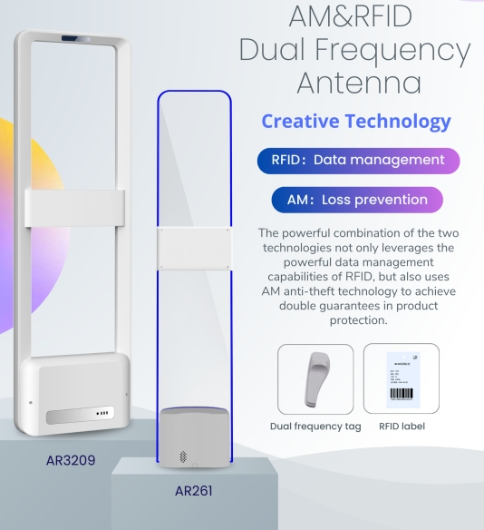 AM + RFID cüt tezlikli kanal qapısı, ayaqqabı və geyim mağazalar üçün tövsiyə olunur!