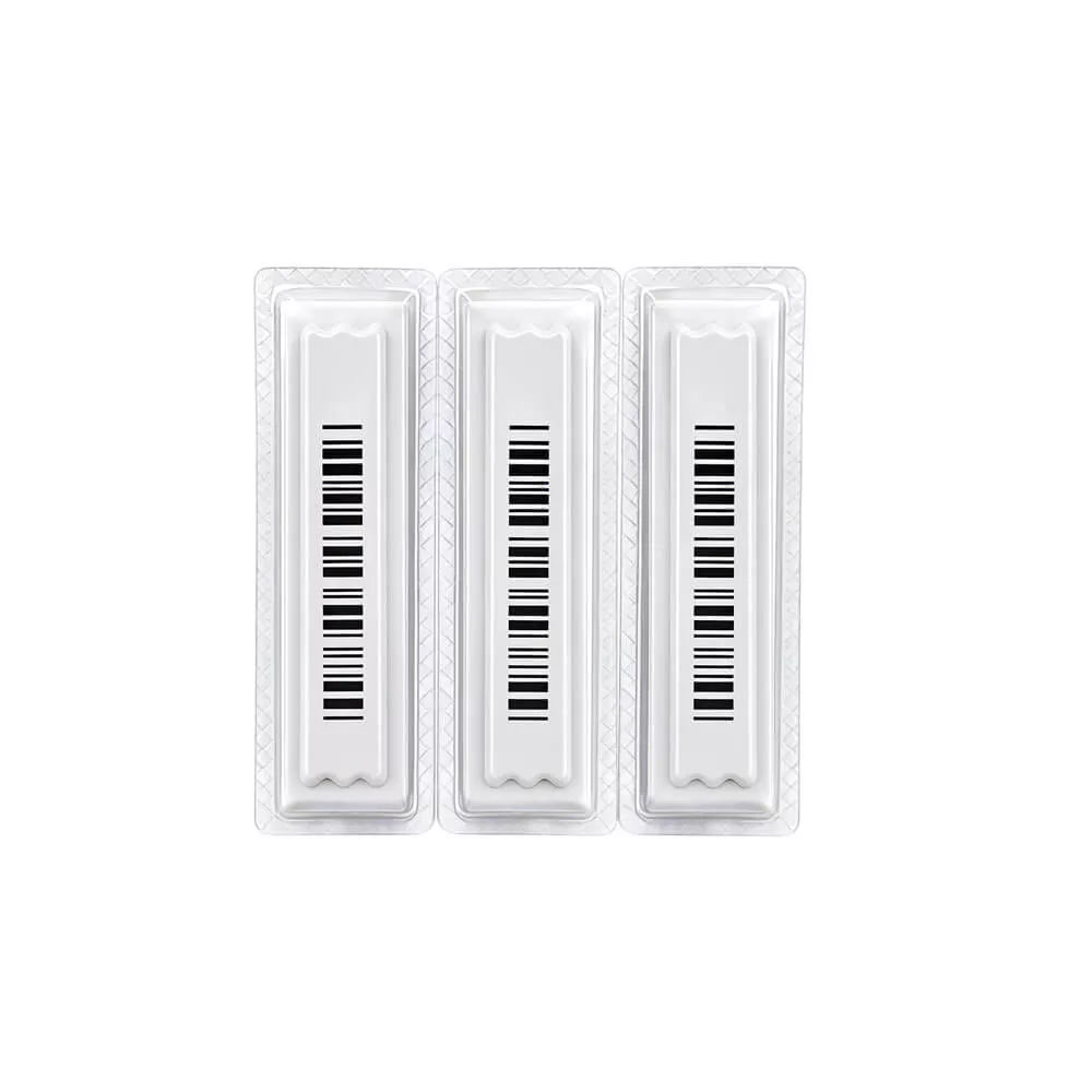 LiFangmei Technology AM Soft Label: 45×11mm, birdəfəlik, supermarketlərdə təmizlik və gigiyena məhsullarının oğurluğuna qarşı uyğundur